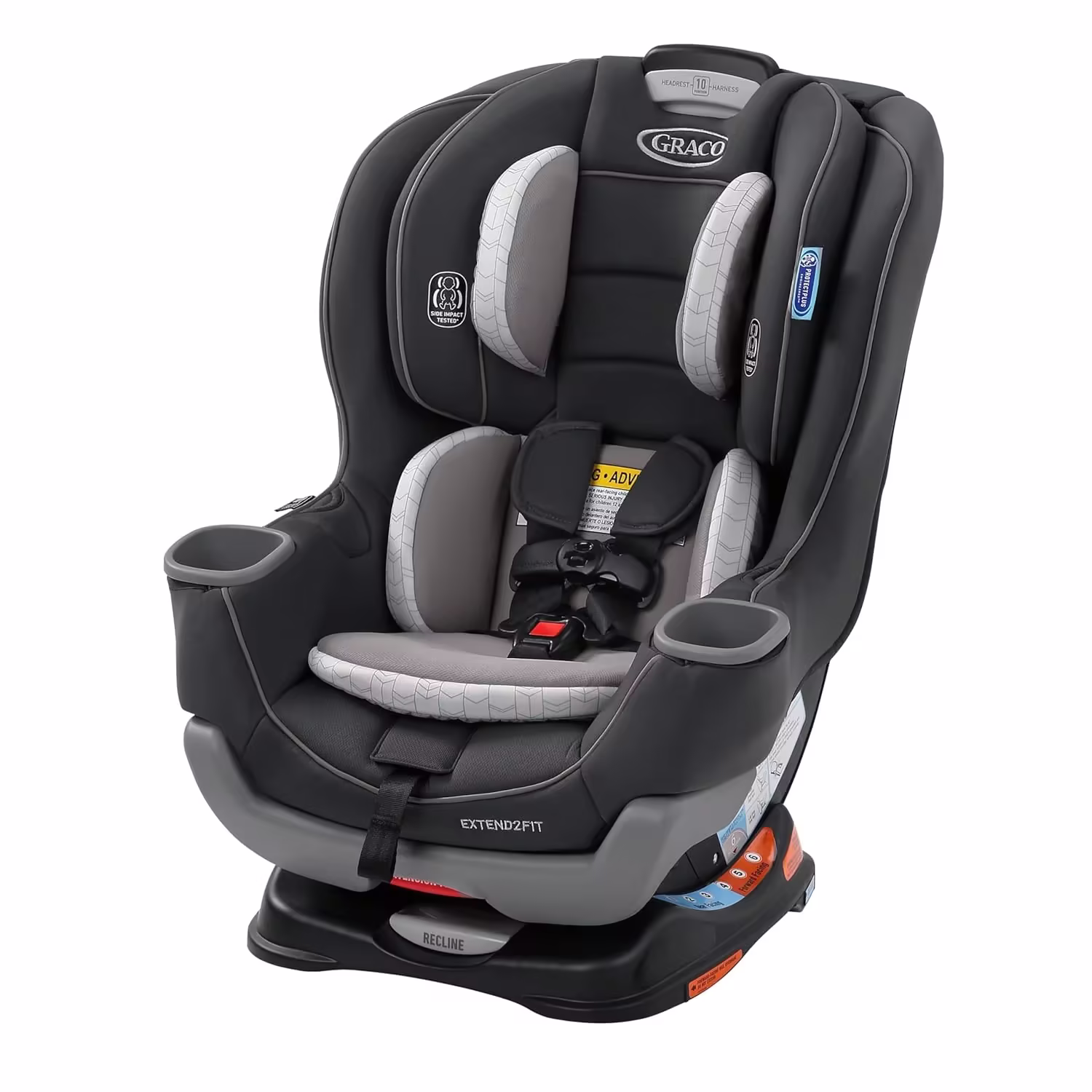 Convertible Baby Car Seat with Adjustable Extension Panel, Rear/Forward Facing