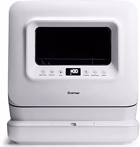Portable Countertop Dishwasher with 7.5L Water Tank