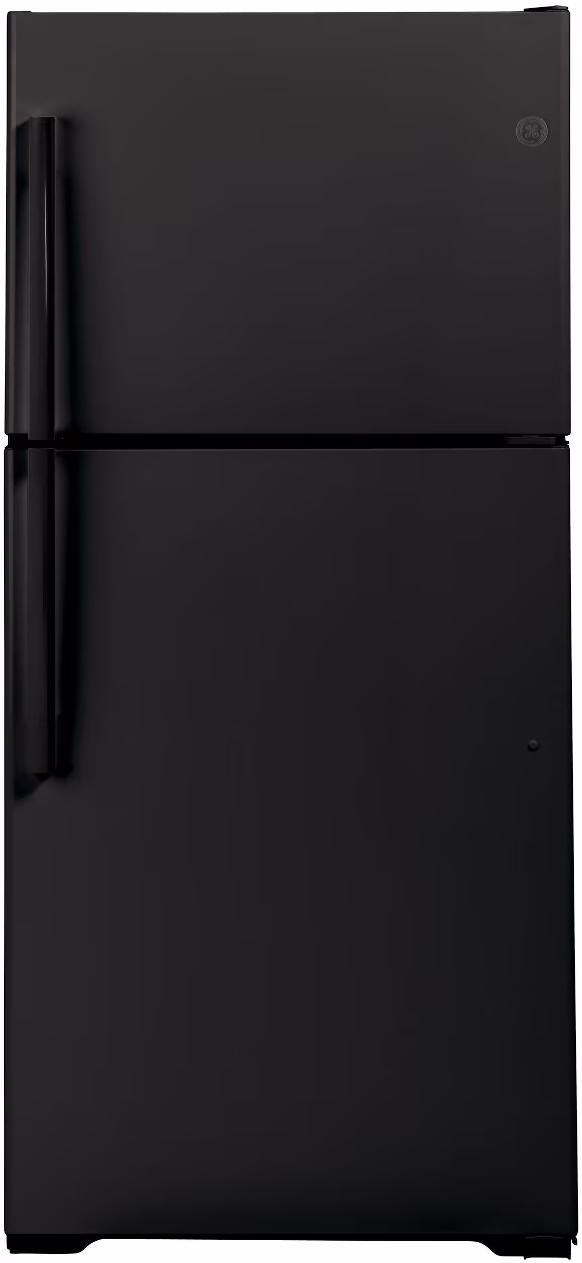 GE - 19.1 Cu. Ft. Top-Freezer Refrigerator - Black