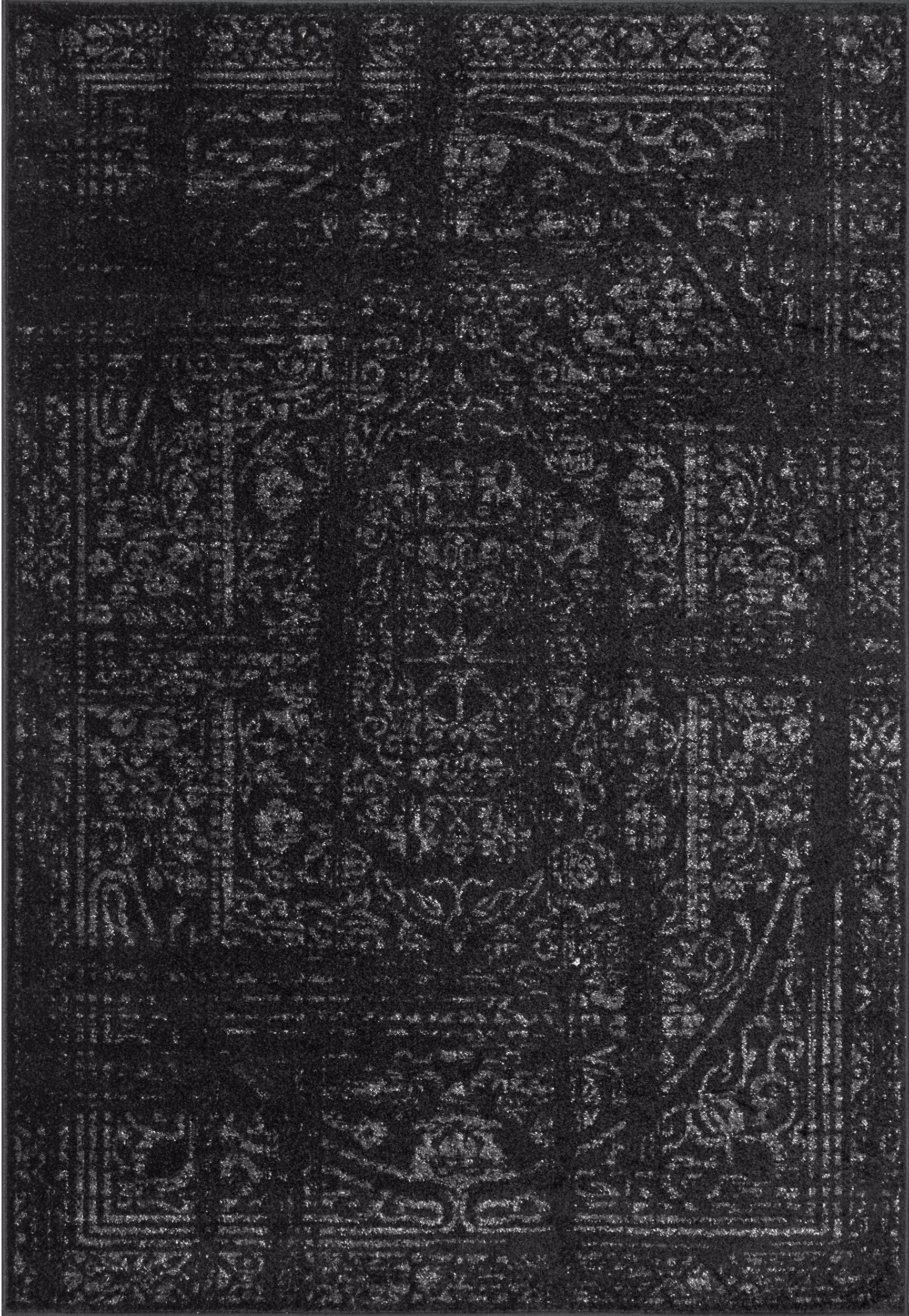 nuLOOM Vintage Arlena Black 3' x 5' Area Rug