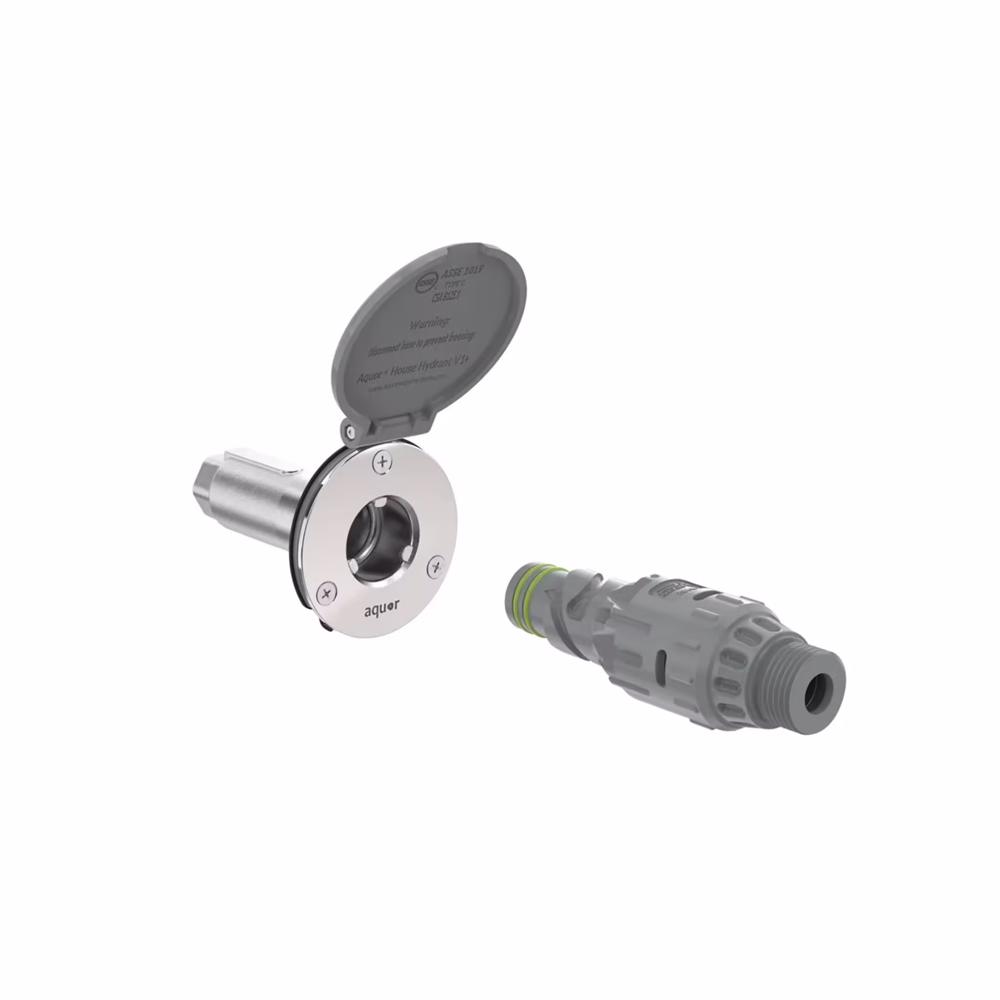 Aquor House Hydrant V1+ Slate Gray Polymer Close-Couple