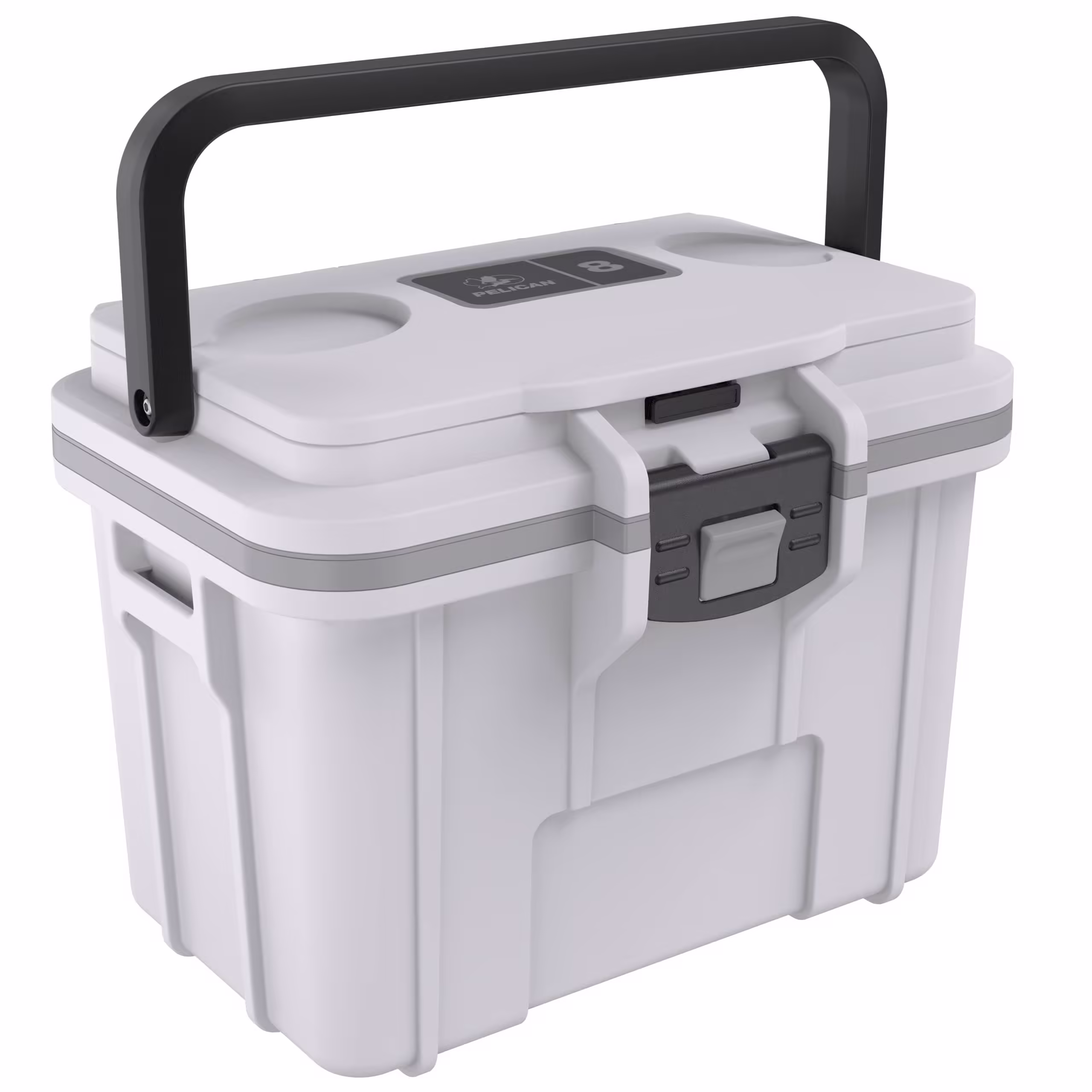 Pelican 8qt Personal Cooler (White/Gray)