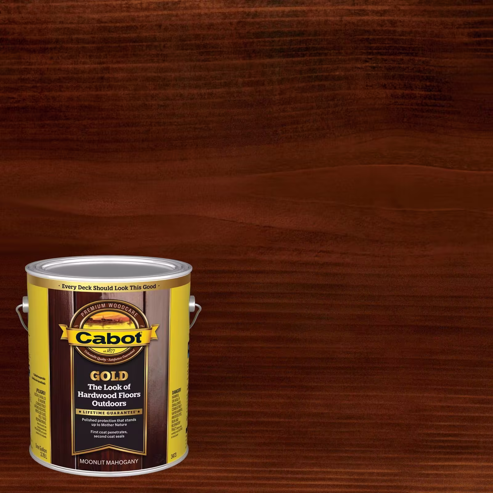 Cabot Gold Exterior Stain 1 gal., Moonlit Mahogany