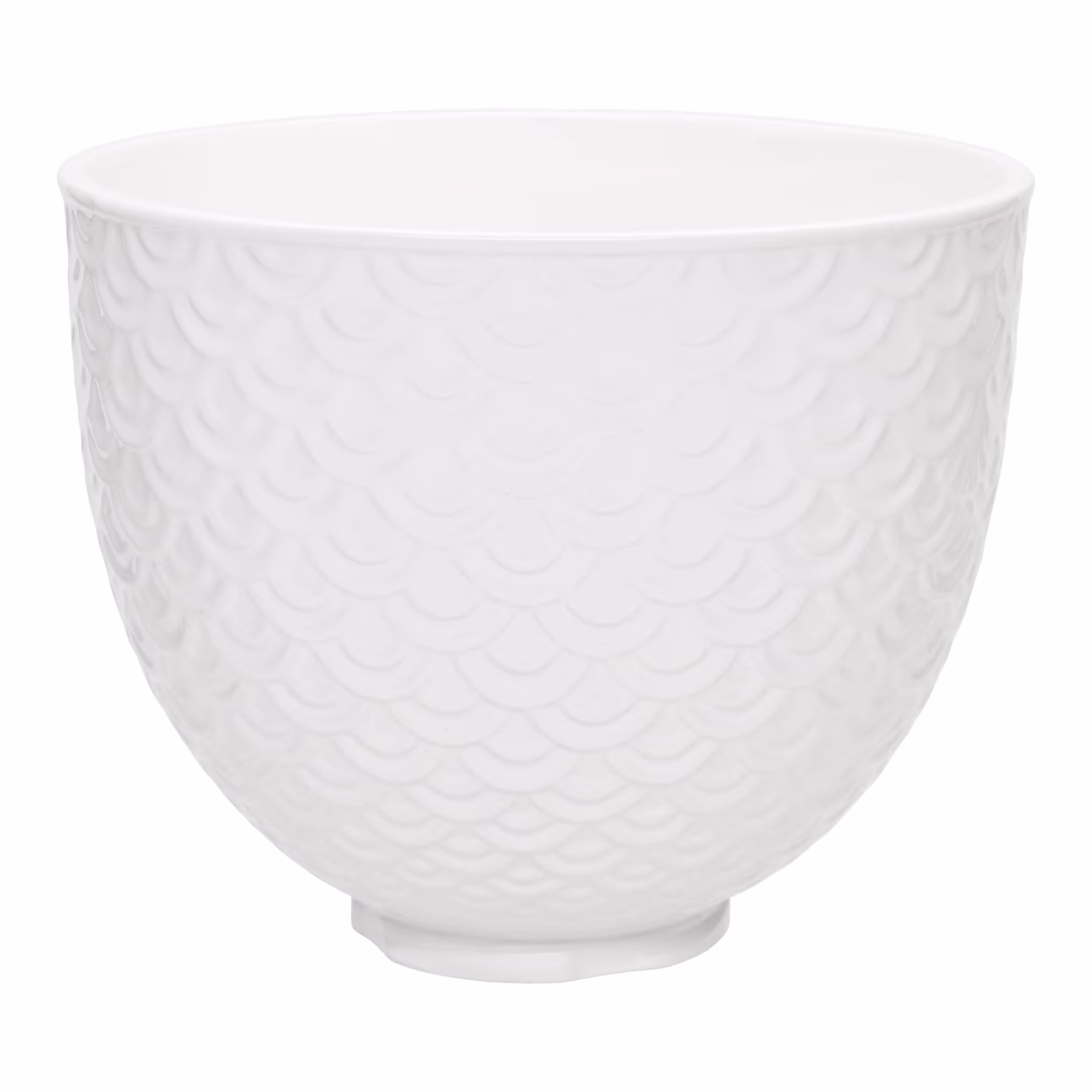 KitchenAid 5 Qt. Mermaid Lace Ceramic Bowl White