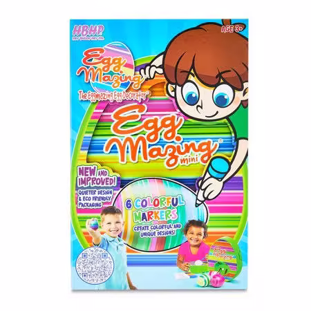 The Mini Eggmazing Easter Egg Decorating Craft Kit, for unisex Child Ages 3+, Green, Size: One Size
