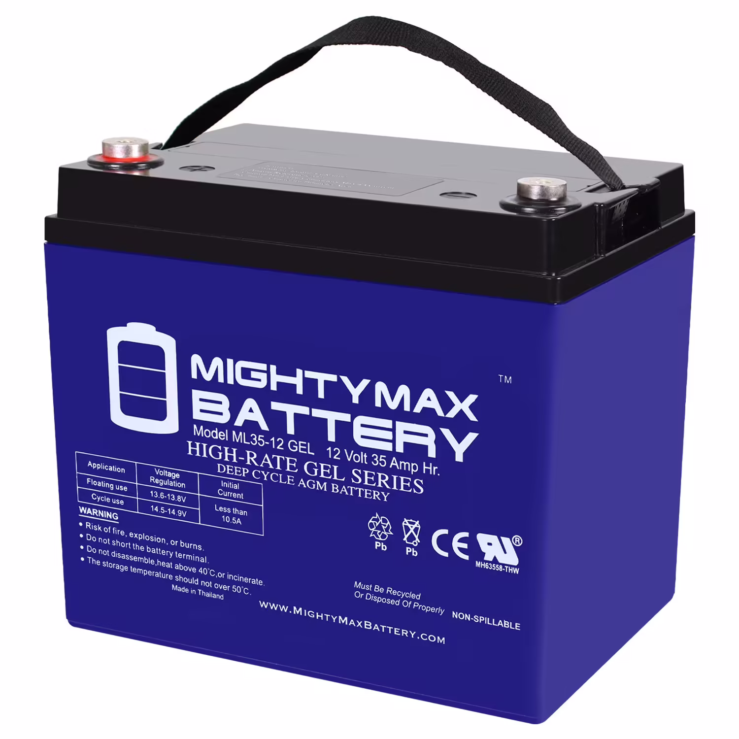 12V 35Ah GEL Battery for Pride Mobility Wheelchair Jazzy 1103