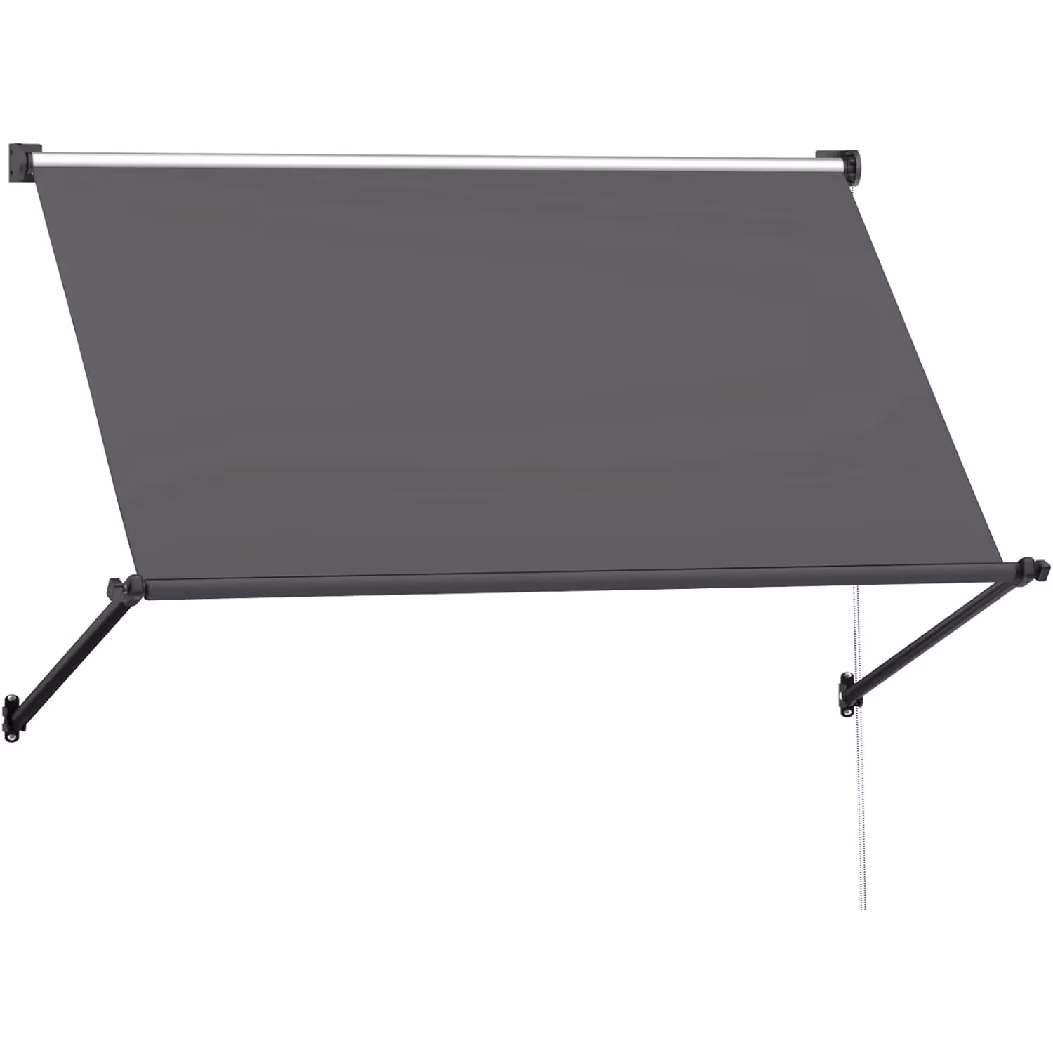 AECOJOY Retractable Awning, 40"x80" Manual Outdoor Awnings for Door Entrance, Sun Shade Canopy