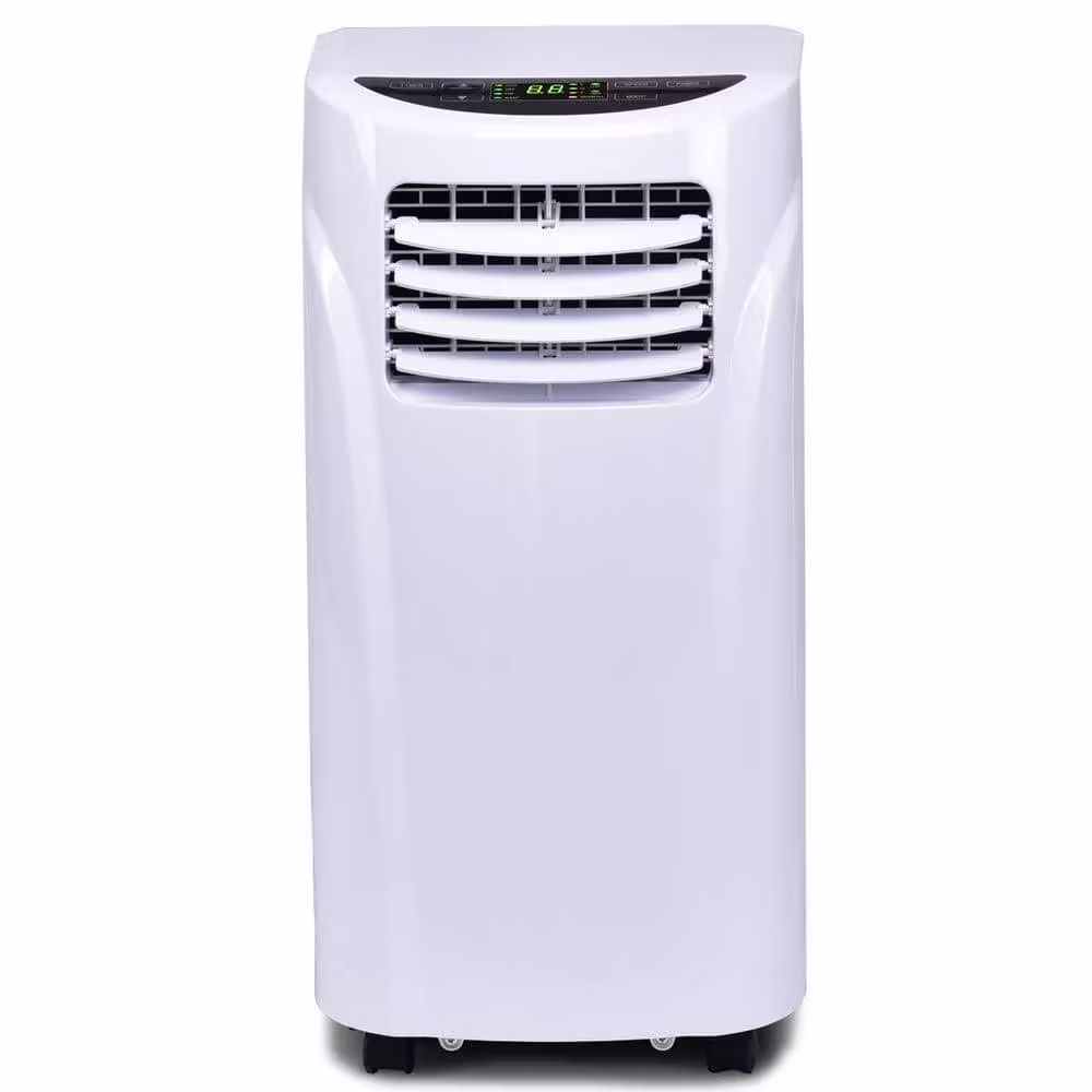 Costway 8000 BTU Portable Air Conditioner & Dehumidifier Function Remote w/ Window Kit