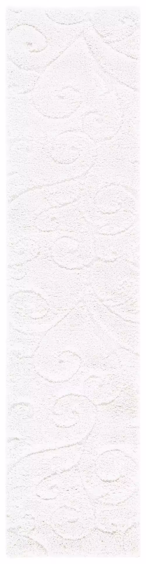 Safavieh Florida Shag SG455-1111 Creme Rug 2'3" x 9' Runner