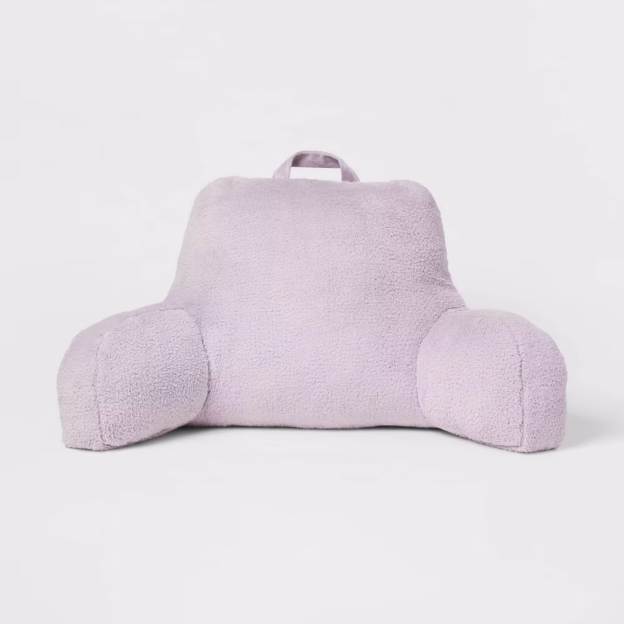 Faux Shearling Bed Rest Pillow Light Purple - Room Essentials