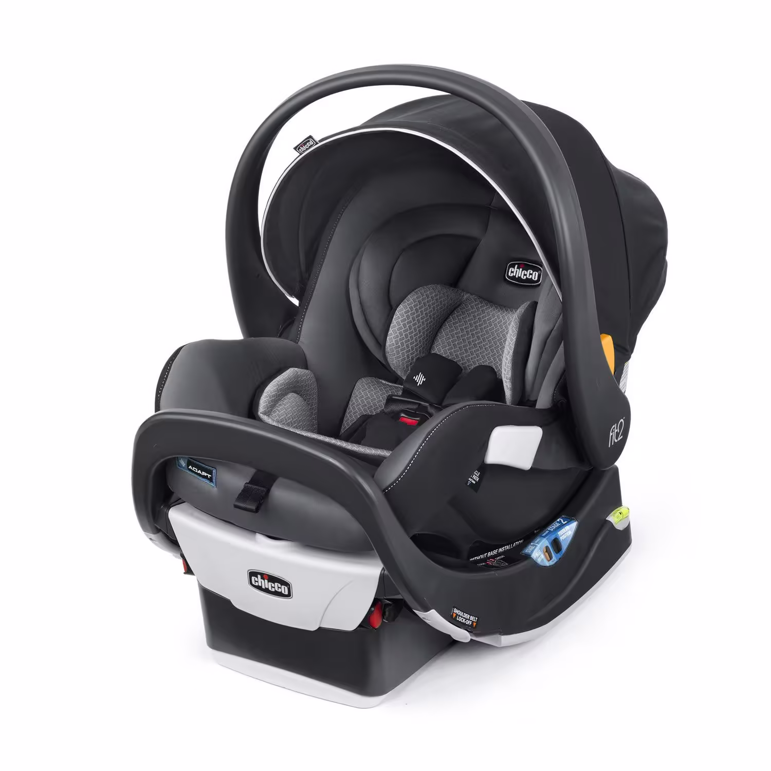Chicco Fit2 Adapt Infant & Toddler Car Seat - Ember (Black). New