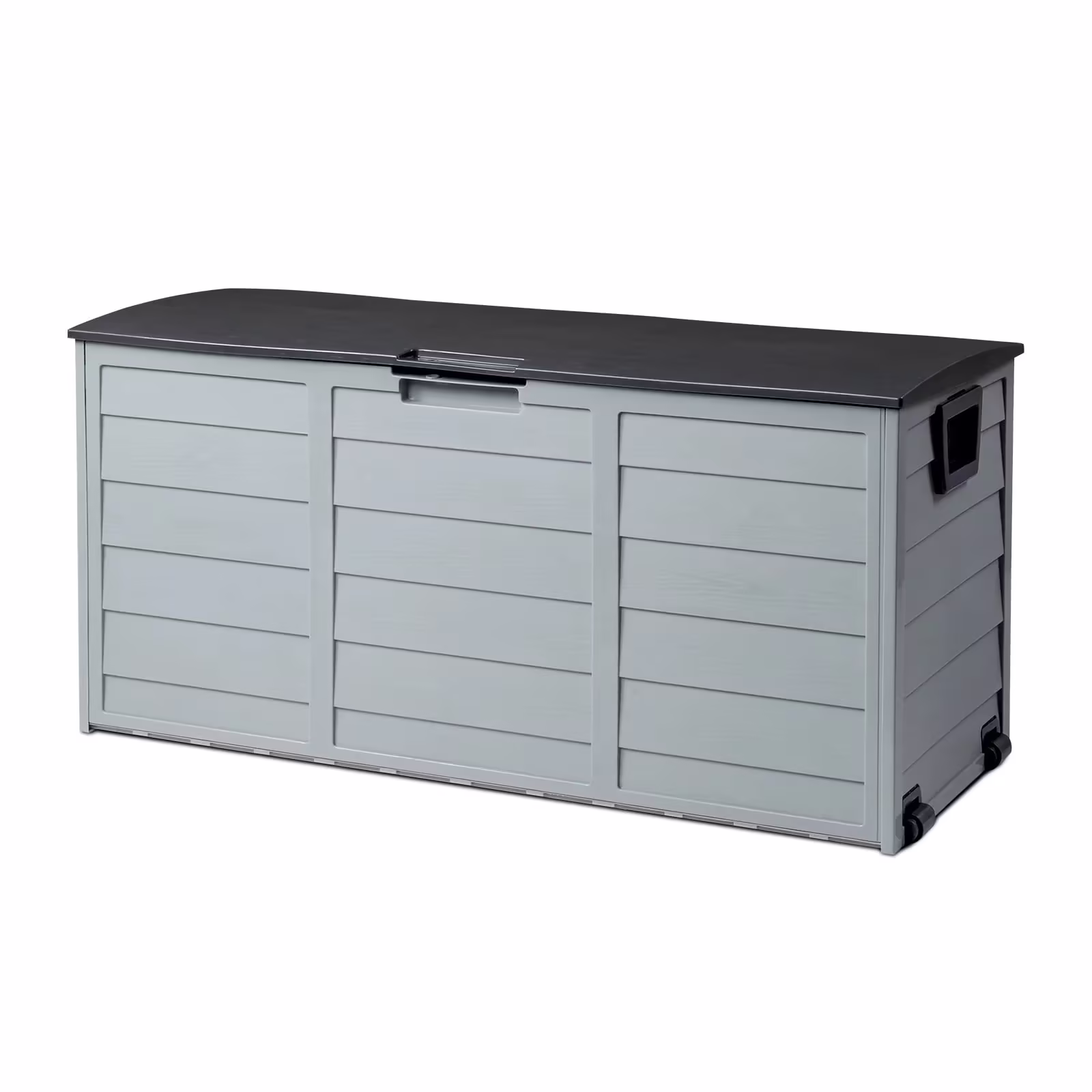 Ktaxon 75gal Outdoor Garden Plastic Storage Deck Box Chest Tools Cushions Toys Black