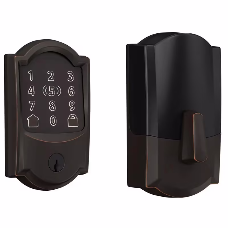 Encode Plus Smart Wi-Fi Lock for Front Door, Keyless Entry Deadbolt, Unlock with Apple Watch, Built-in WiFi and App Control, Easy Install, Alexa & Apple HomeKit Compatible, Matte Black