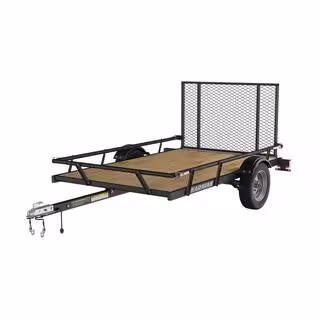 Karavan 5 ft. x 8 ft. Wood Floor Utility Trailer w Sliding Rail System
