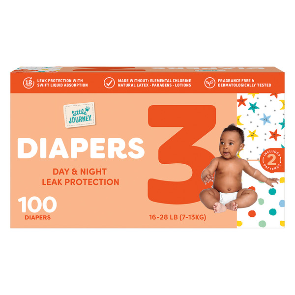 Little Journey Club Pack Diapers, Size 3