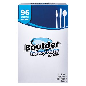 Boulder Clear Heavy Duty Assorted Cutlery