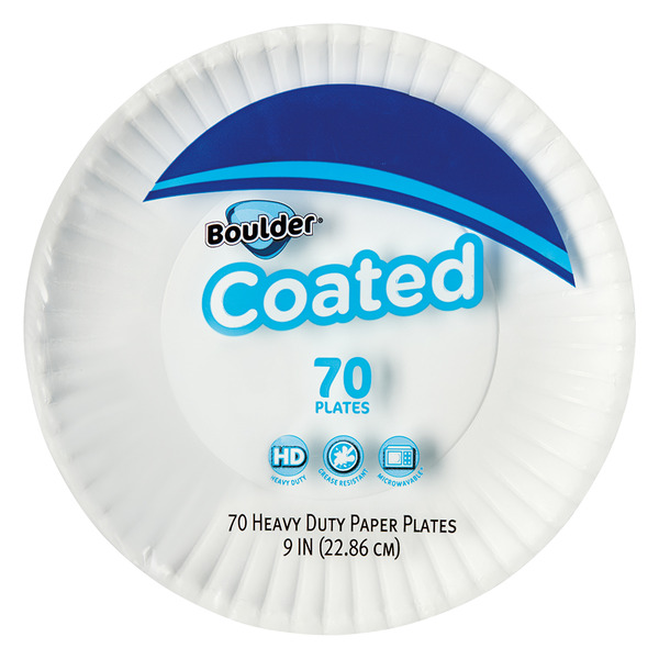 Boulder Heavy Duty Coated Paper Plates – 9″