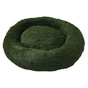 Heart To Tail Green Plush Pet Bed – L