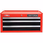 Craftsman 2000 Series 26-in W x 12.25-in H 3-Drawer Steel Tool Chest (Red) Cmst98246rb