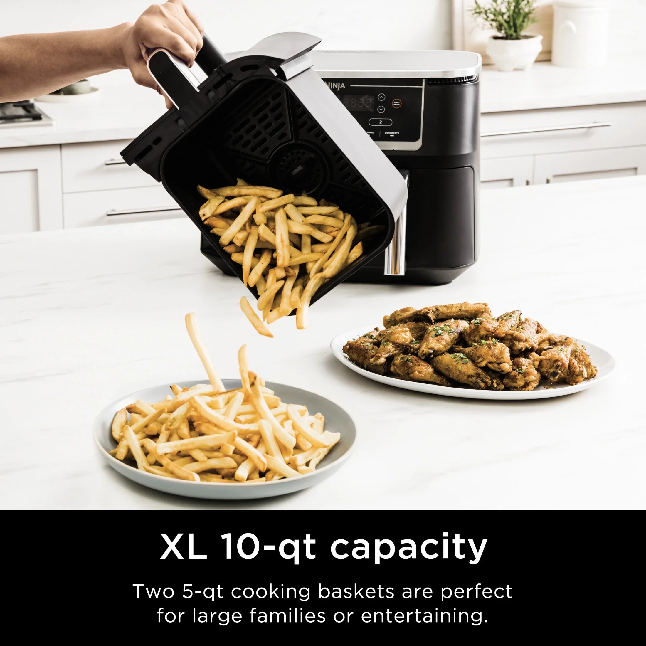 2026 New Ninja. Foodi. 6-in-1 Smart 10-qt. 2-Basket Air Fryer - Image 8