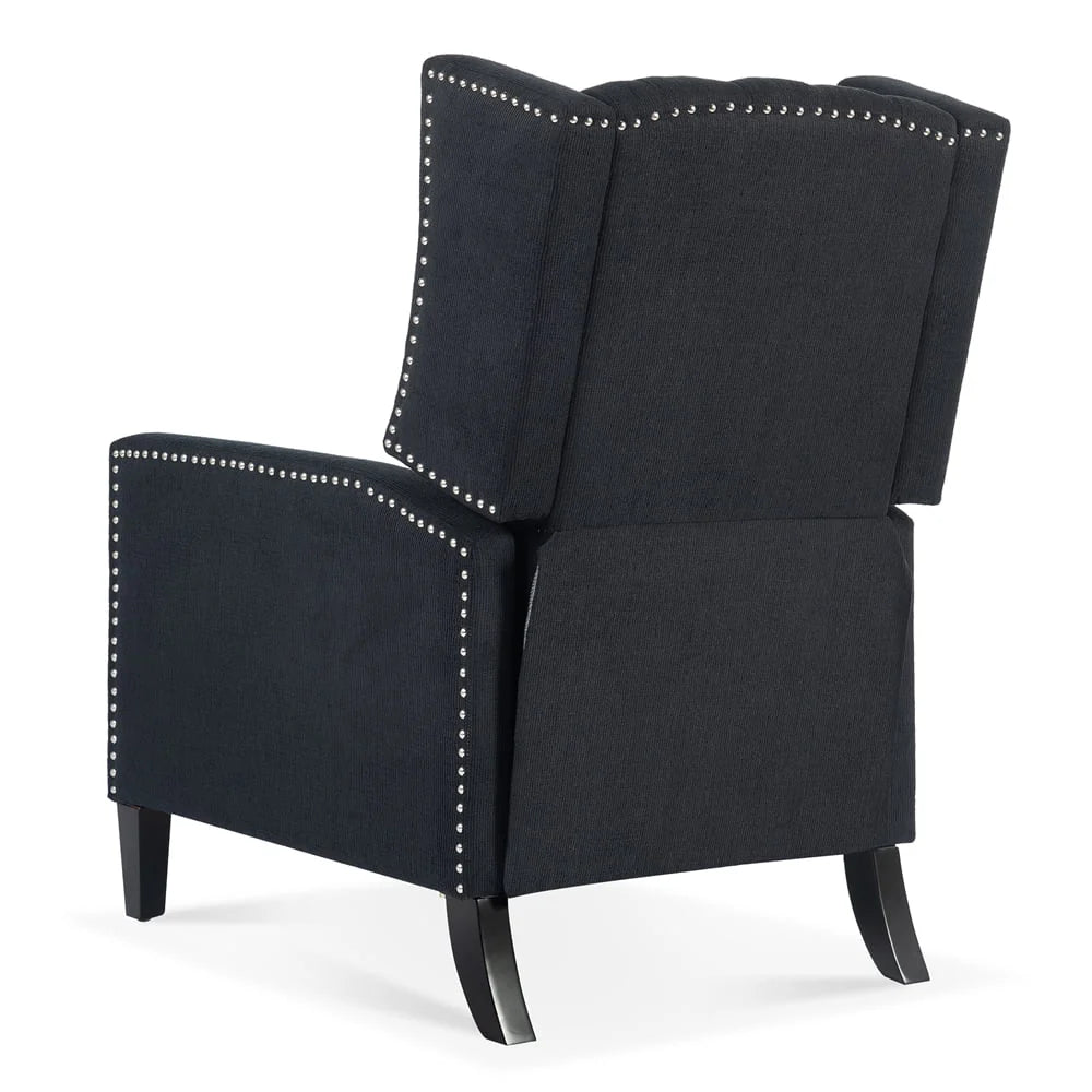 2026 New Triple Tree Modern Fabric Foam Wood Solid Print Nailhead Trim Accent Chair, Beige - Image 14