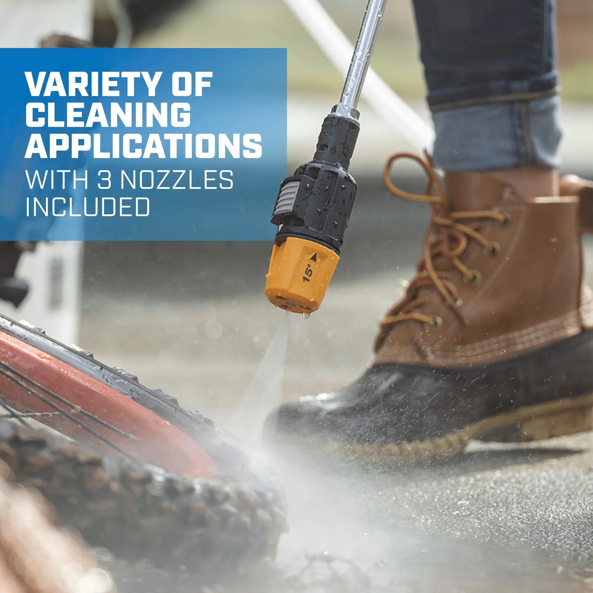 2026 New HART 20-Volt Cordless Brushless 600PSI Power Cleaner Kit (1) 20-Volt 4.0Ah Lithium-Ion Battery - Image 6