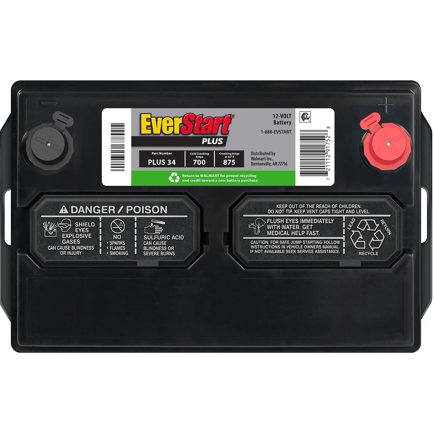 2026 New EverStart Plus Lead Acid Automotive Battery, Group Size 34 12 Volt, 700 CCA 120RC - Image 7
