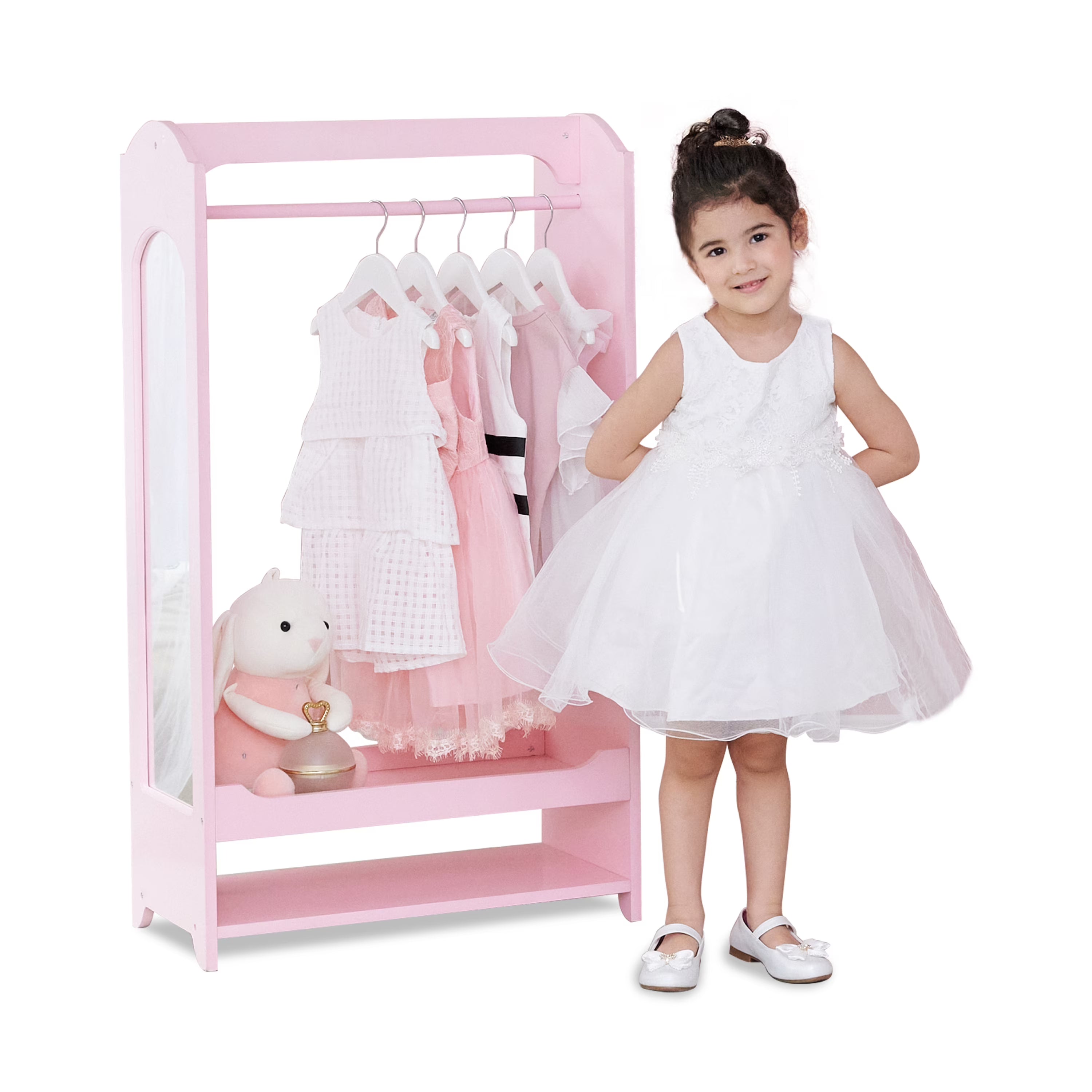 2026 New Fantasy Fields Little Princess Bella Wooden Open Armoire, Pink