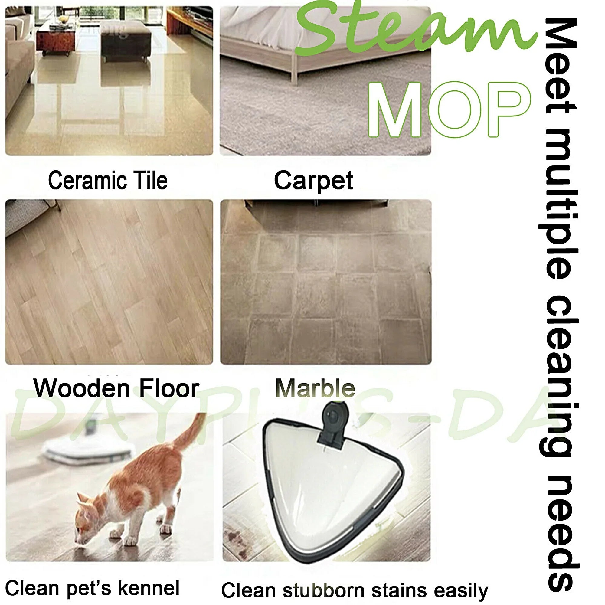 2026 New All-in-One 10-in-1 Steam Cleaner for Hardwood Floors, Tiles, Carpets, and Windows - Image 3