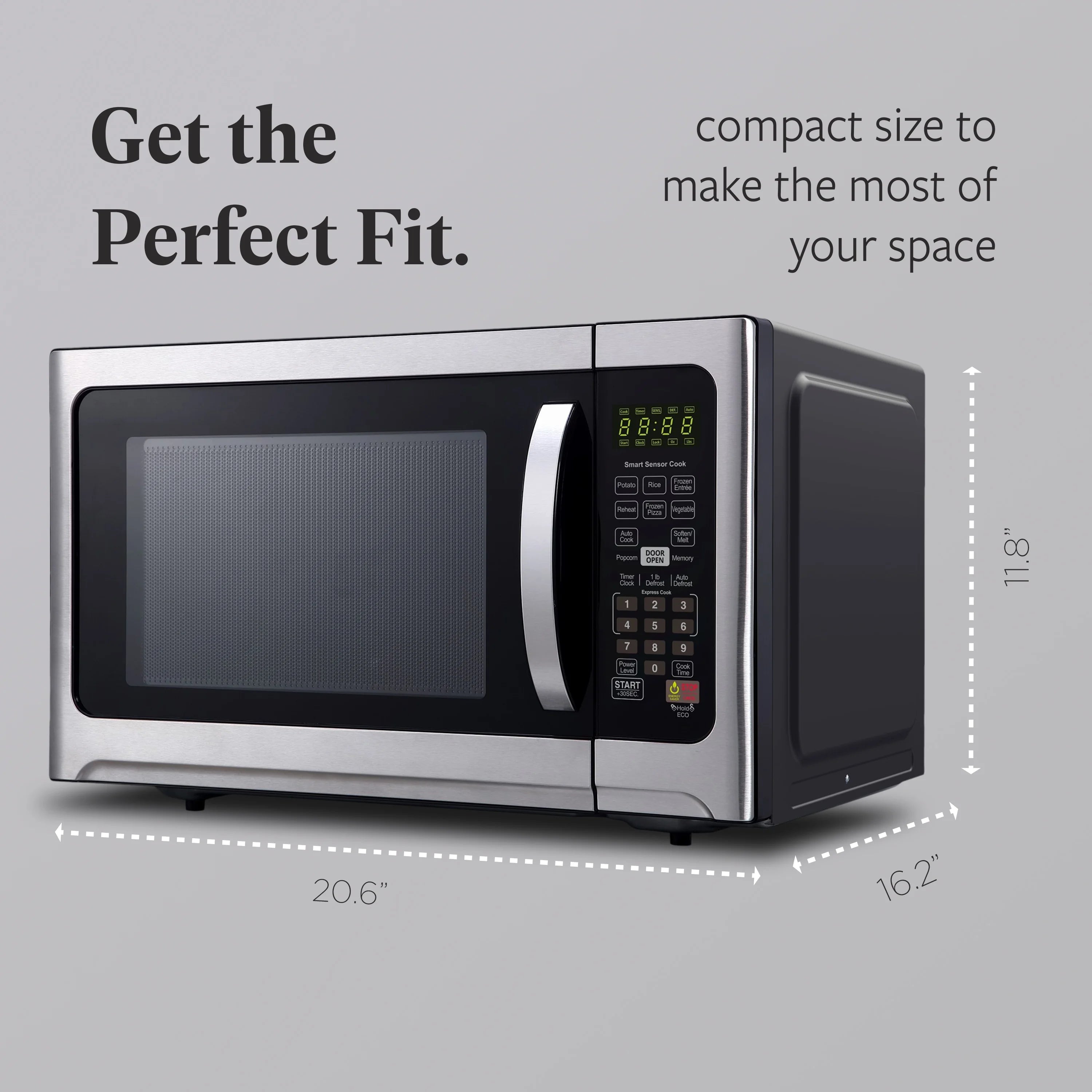 2026 New Farberware Professional 1.2 Cu. Ft. 1000-Watt Microwave Oven with Sensor Cooking, Stainless Steel/Black Body Wrap - Image 6