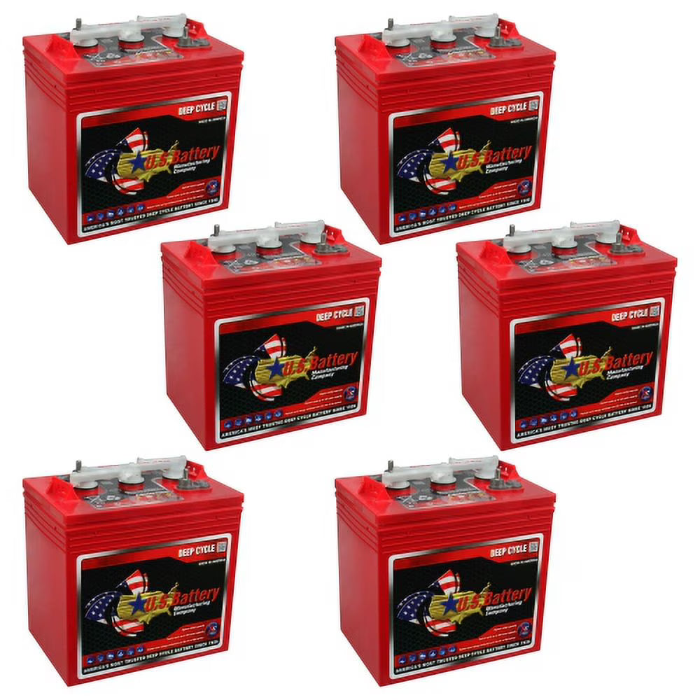 2026 New US2200XC Replaces T-105 6V Volt Deep Cycle Golf Cart, Solar, Marine, RV and Industrial Use Batteries - 6 Pack