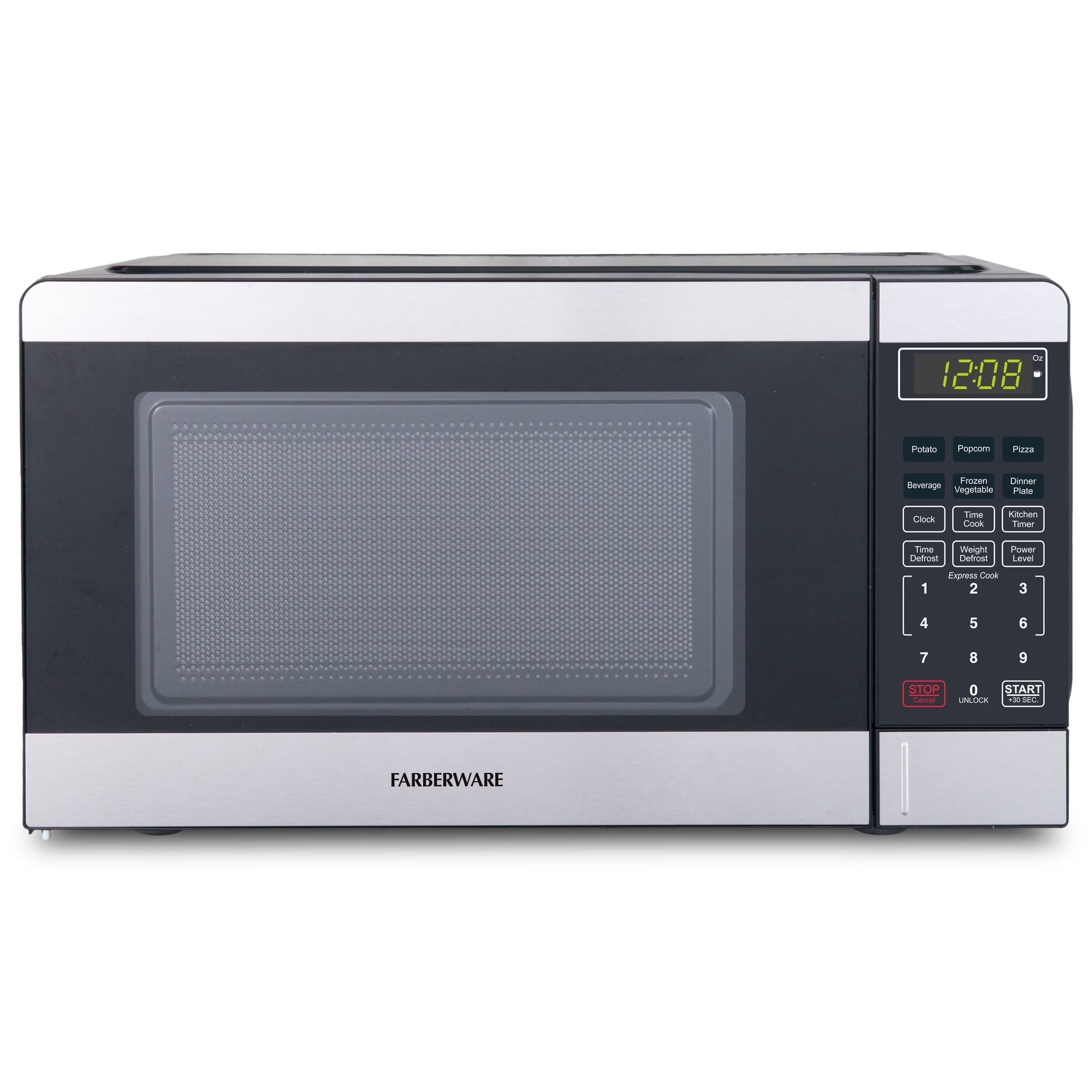 2026 New Farberware Countertop Microwave Ov 1100 Watts, 2.2 cu ft - Smart Sensor With LED Lighting and Child Lock - Perfect for Apartments and Dorms - Easy Clean Black Interior, Stainless Steel - Image 15