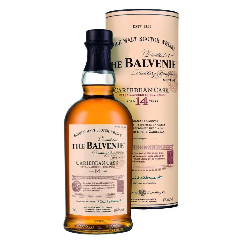 2026 New The Balvenie Scotch Single Malt 14 Year Caribbean Cask - 750ML