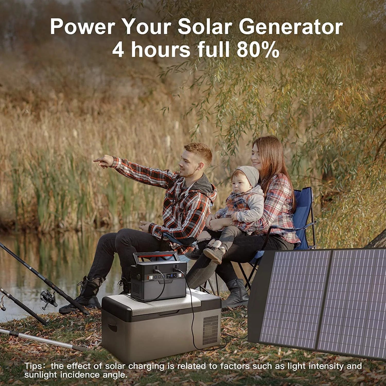 2026 New ALLPOWERS 288Wh 300W Portable Power Station with 100W Foldable Solar Panel, S300 Solar Generator Kit, Backup Battery for Camping Travel off-Grid, 【Shipping Separately】 - Image 4