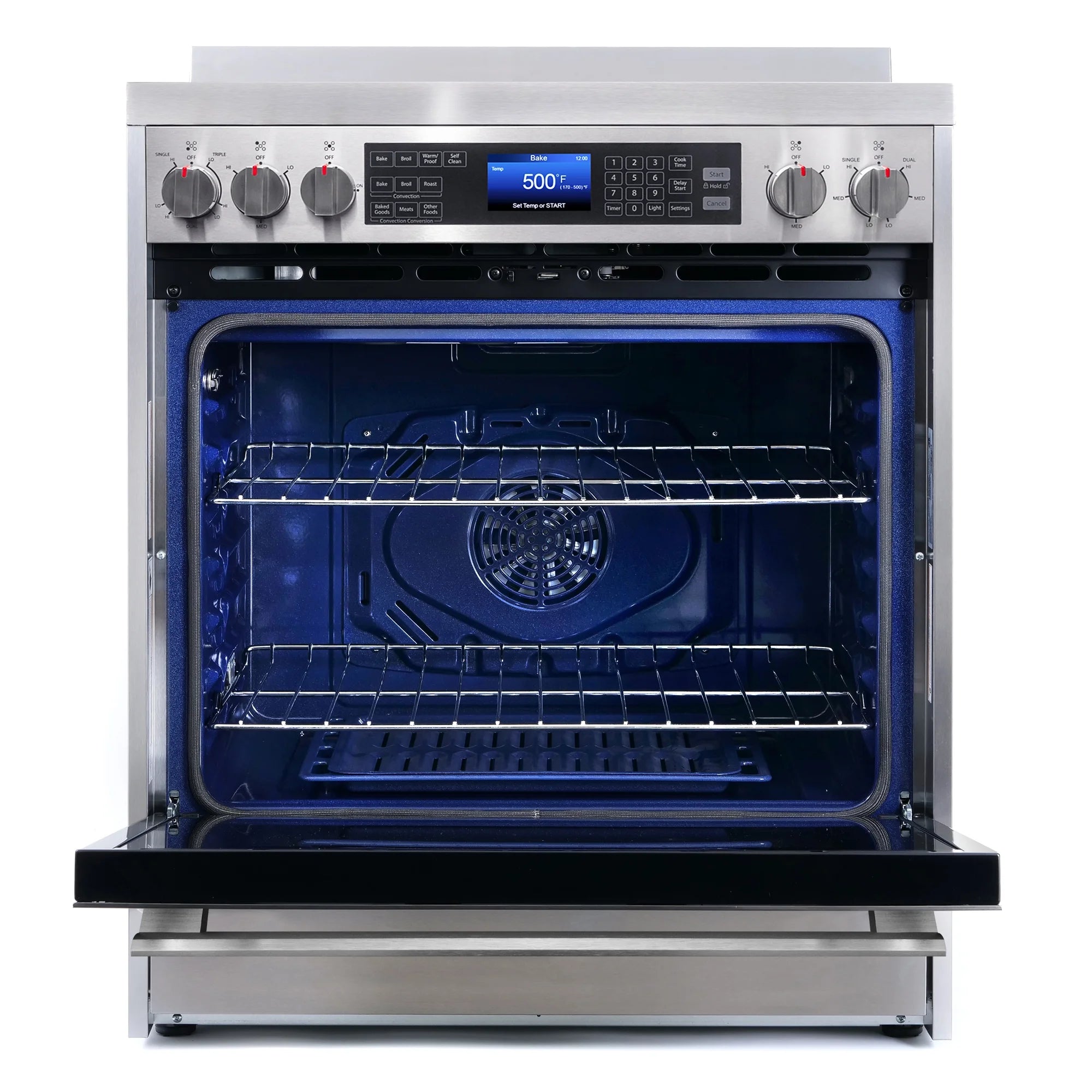 2026 New Cosmo COS-305AERC 30 in. Stainless Steel Electric Range with Convection Oven - Image 9