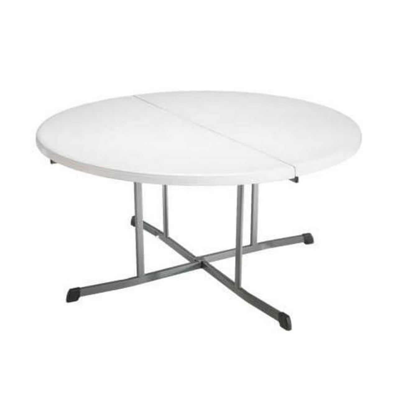 2026 New Lifetime 60" Centerfold Indoor/Outdoor Commercial Grade Folding Round Table, Almond 1 Piece 1 Count (80806) - Image 3