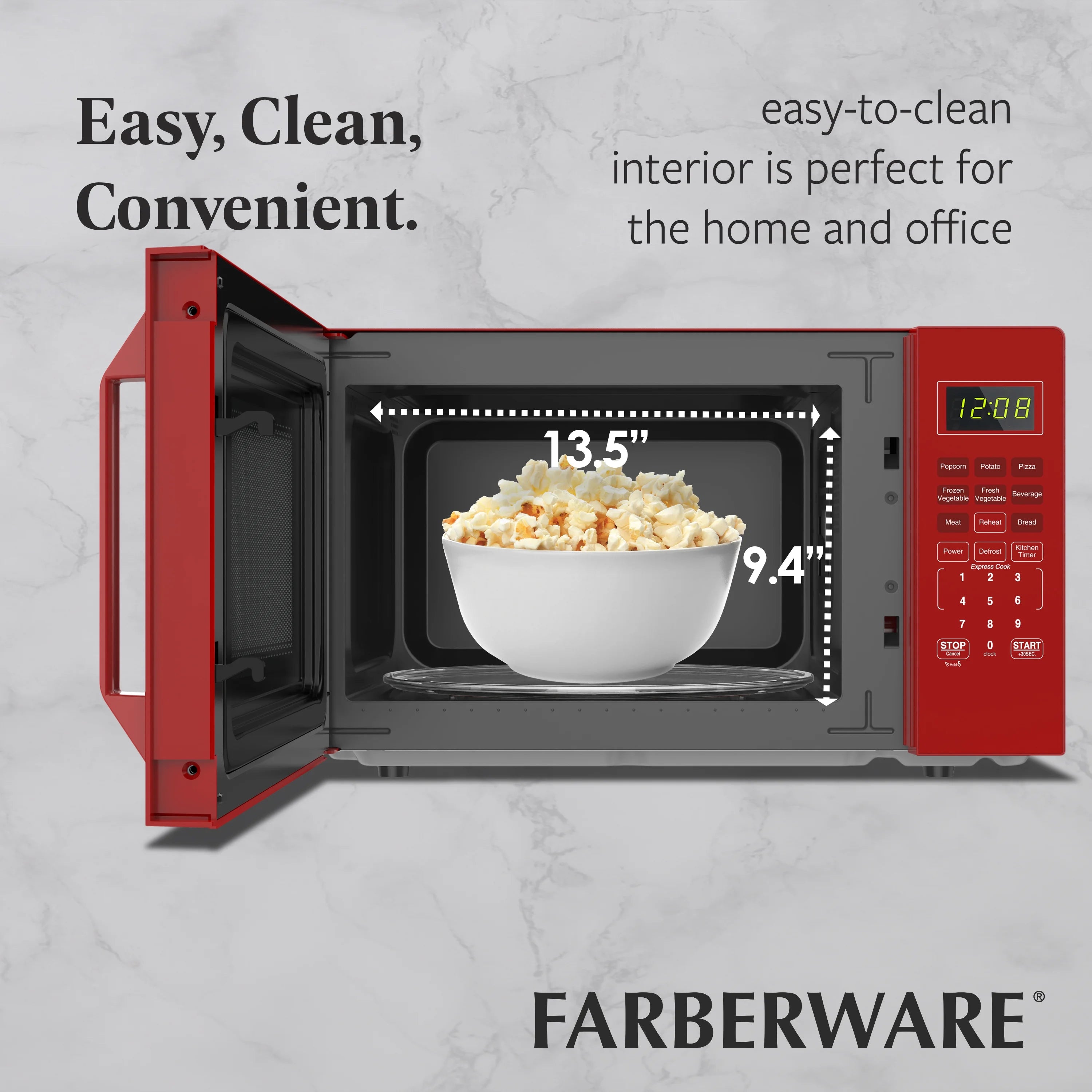 2026 New Farberware 1.1 Cu. Ft. 1000-Watt Compact Microwave Oven, Black - Image 34