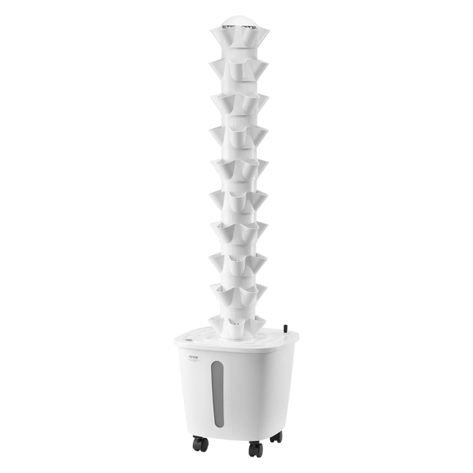 2026 New VEVOR Hydroponic Growing System, 50 Pods Vertical 10 Tiers Hydroponic Tower, Rolling Hydronic Garden with Water Pump & Wheels, Indoor Plants Germination Kit for Herbs Fruits & Vegetables - Image 9