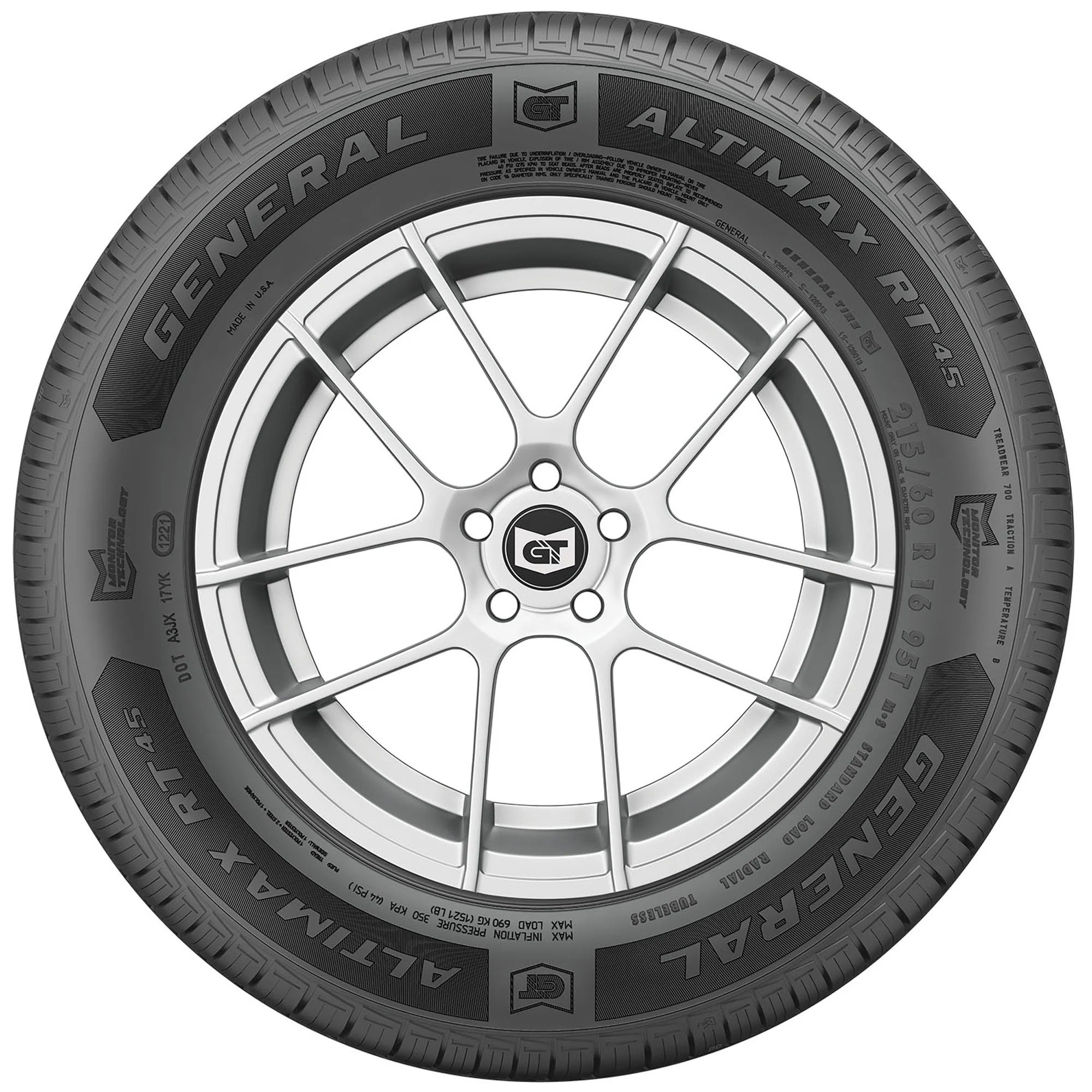 2026 New General AltiMAX RT45 All Season 235/40R19 96V XL Passenger Tire - Image 5