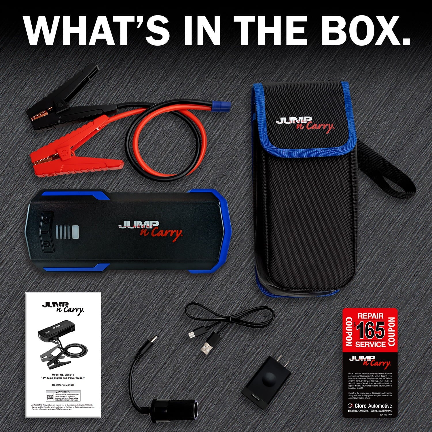 2026 New Clore Automotive Jump-N-Carry JNC345 12V 4000A Lithium Jump Starter with 2 USB Ports & LED Flashlight - Image 6