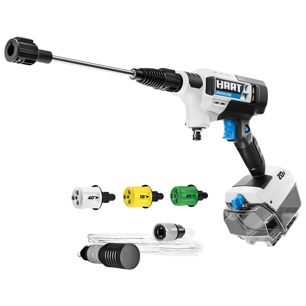 2026 New HART 20-Volt Cordless Brushless 600PSI Power Cleaner Kit (1) 20-Volt 4.0Ah Lithium-Ion Battery - Image 5
