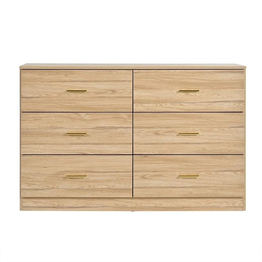 2026 New Kadyn Modern 6 Drawer Dresser Wood Cabinet,Dresser for Bedroom, Kitchen Storage Cabinet with Drawers, Chest of Drawers(Black) - Image 42