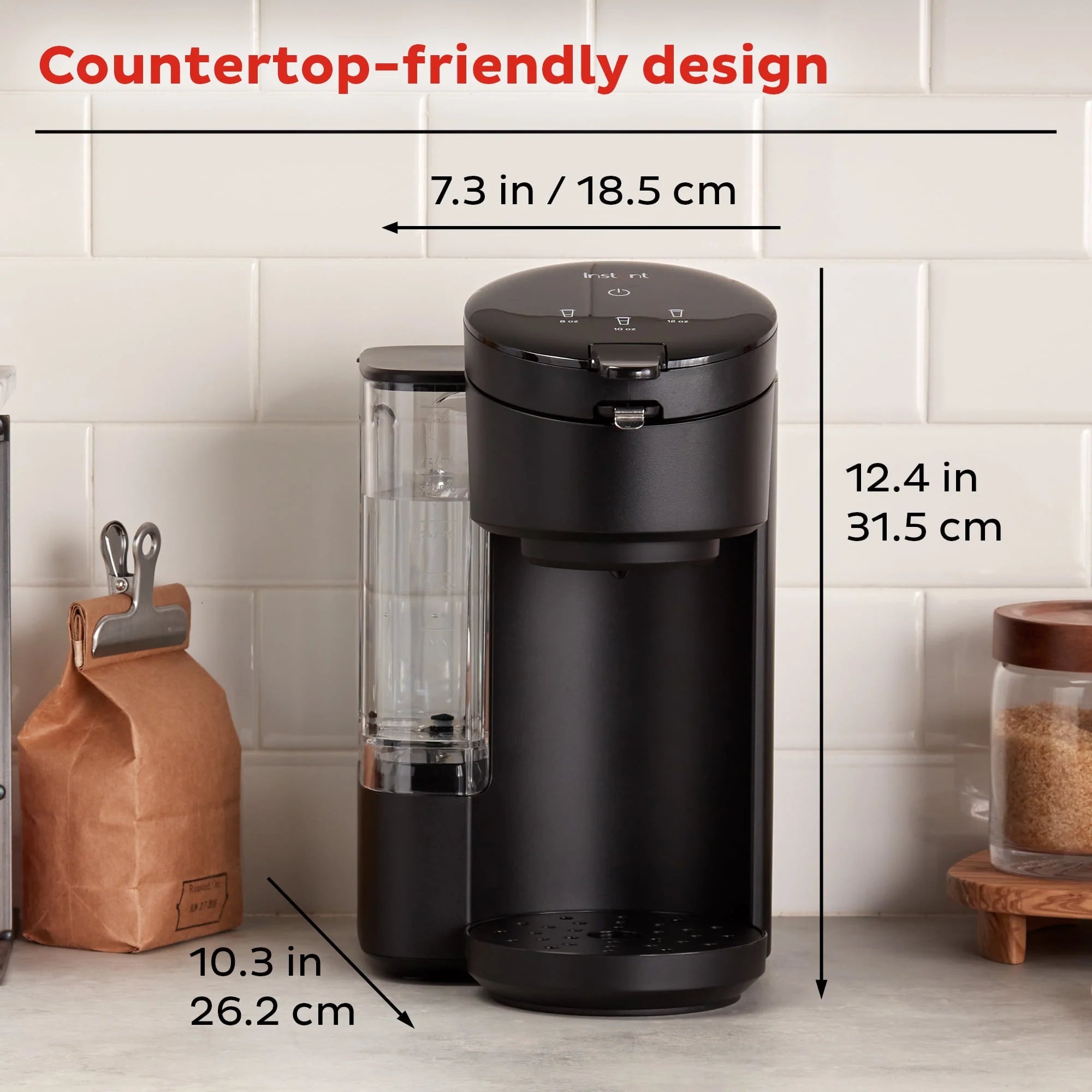2026 New Instant Solo Café 2-in-1 Single Serve Coffee Maker for K-Cup Pods and Ground Coffee, Black - Image 7