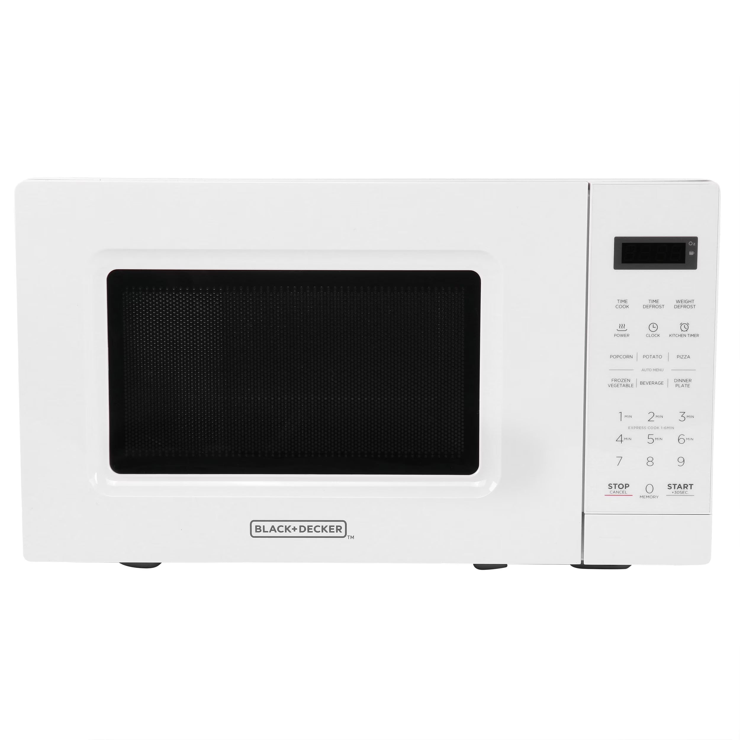 2026 New BLACK+DECKER 0.7 Cu. Ft. Countertop Microwave Oven in White