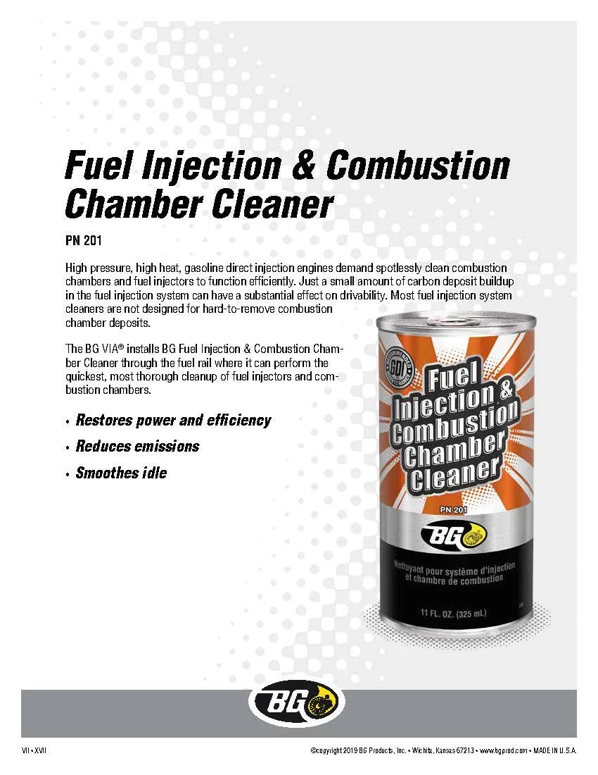 2026 New BG K1003 Fuel Injection & Combustion Chamber Cleaner PN 201 & BG Platinum 44K Fuel System Cleaner PN 208 With Pocket Screwdriver - Image 6