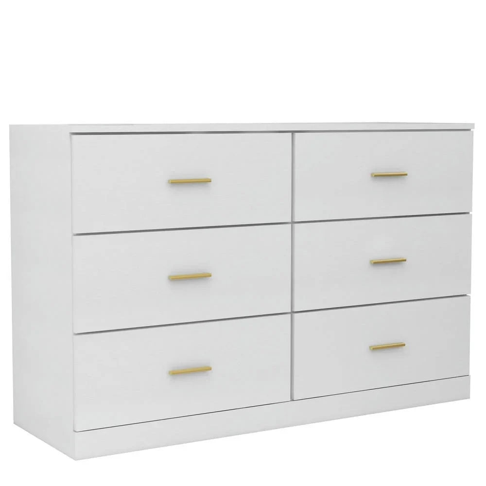 2026 New Kadyn Modern 6 Drawer Dresser Wood Cabinet,Dresser for Bedroom, Kitchen Storage Cabinet with Drawers, Chest of Drawers(Black) - Image 57
