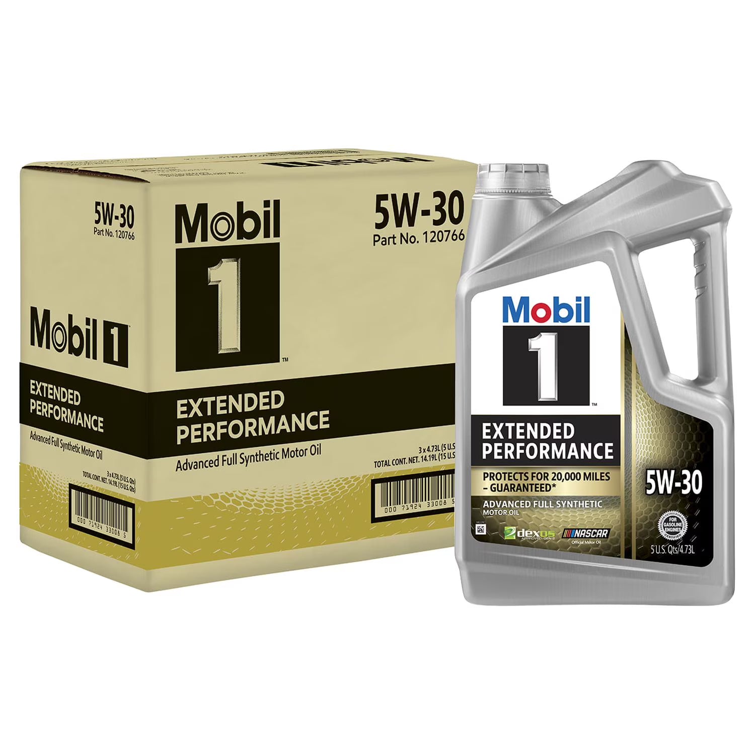 2026 New Mobil 1 Extended Performance Full Synthetic Motor Oil 5W-30, 5 Quart (3 Pack)
