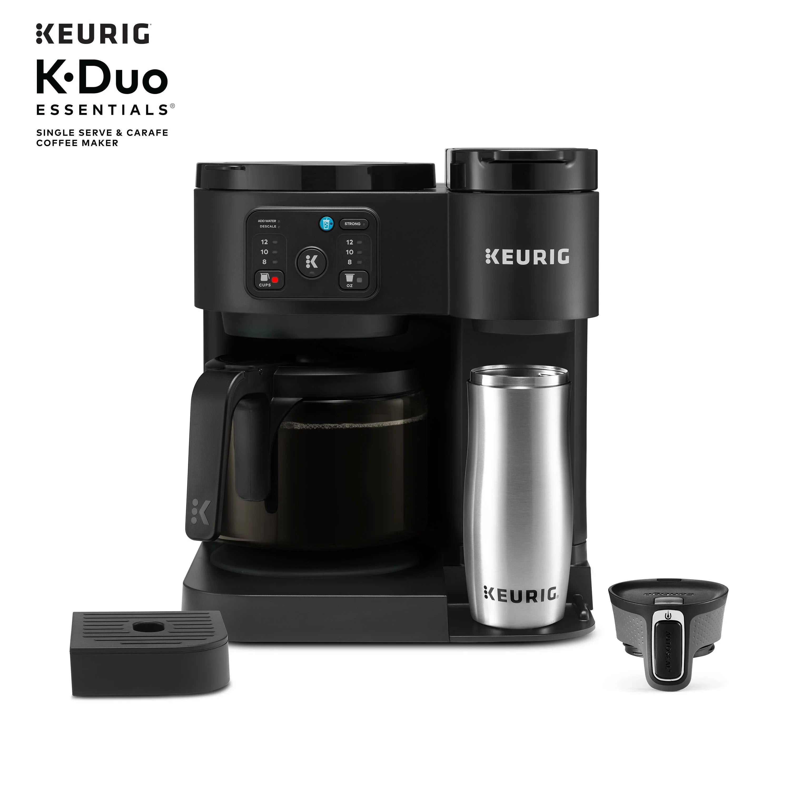2026 New Keurig K-Duo Essentials, Hot & Iced Single-Serve K-Cup Pod Coffee Maker & Carafe, Moonlight Grey - Image 16