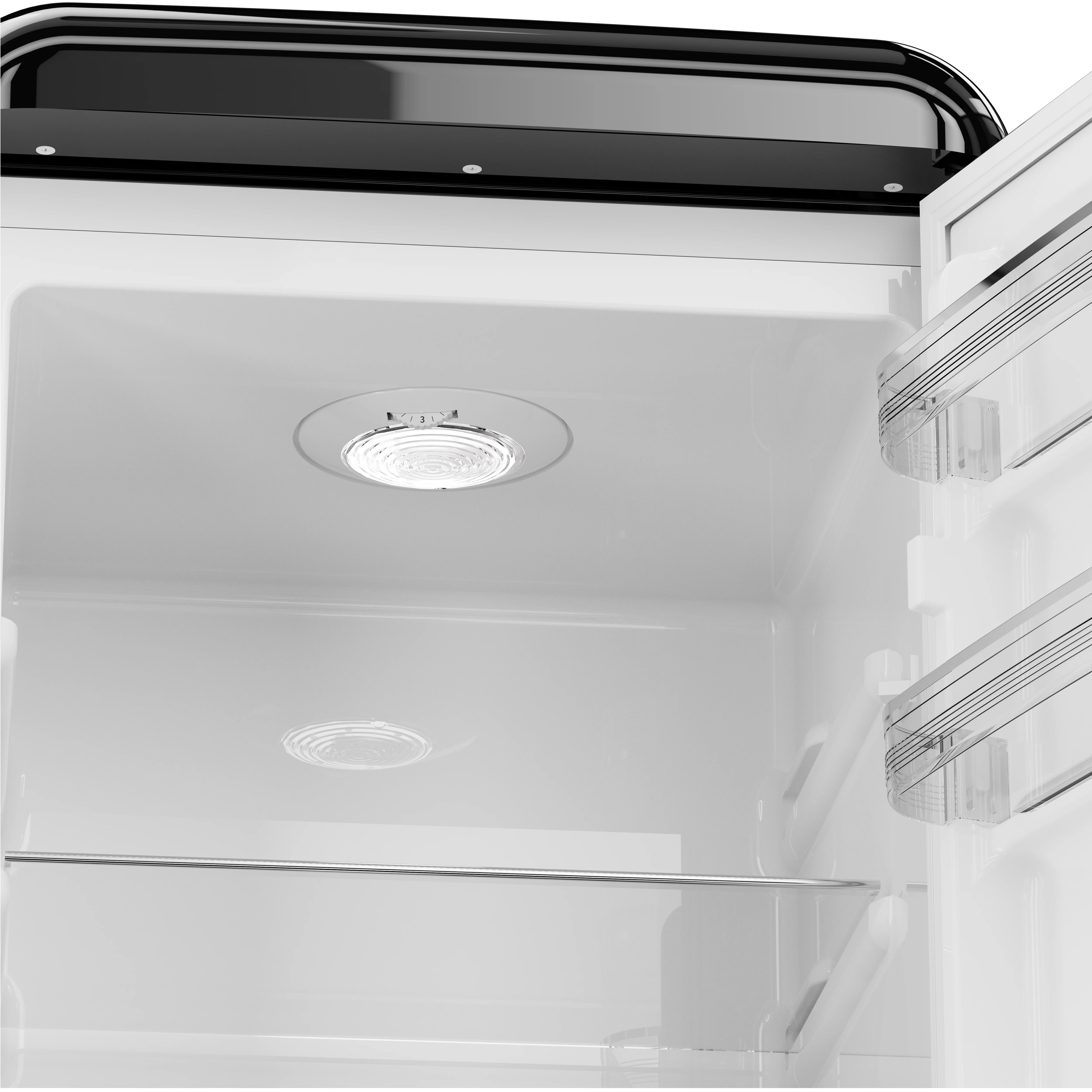 2026 New Frigidaire 9.0 Cu. Ft. Bottom Mount Retro Refrigerator, Black - Image 6