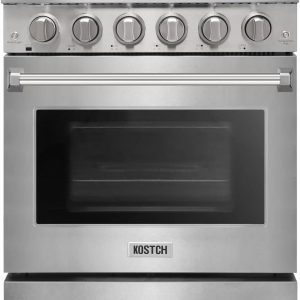 2026 New 30 inch Professional Electric Range with 5 Heating Elements Cooktop, 4.55 Cu. Ft. Convection Oven Capacity, Smooth Glass Top, in Stainless Steel, KOS-30RE06H (Stainless Steel)